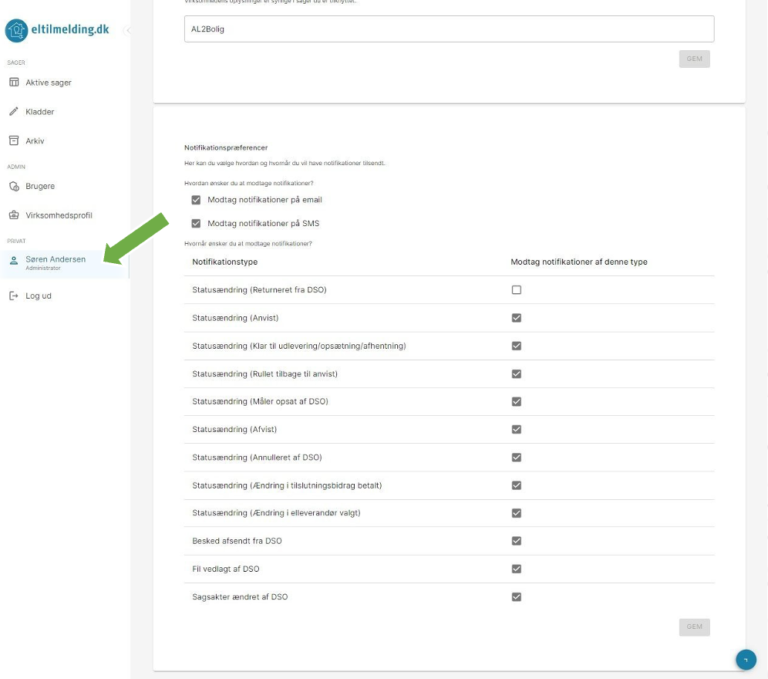 Brugerprofil Notifikationsops tning Eltilmelding dk brugerprofil-notifikationsops-tning-eltilmelding-dk